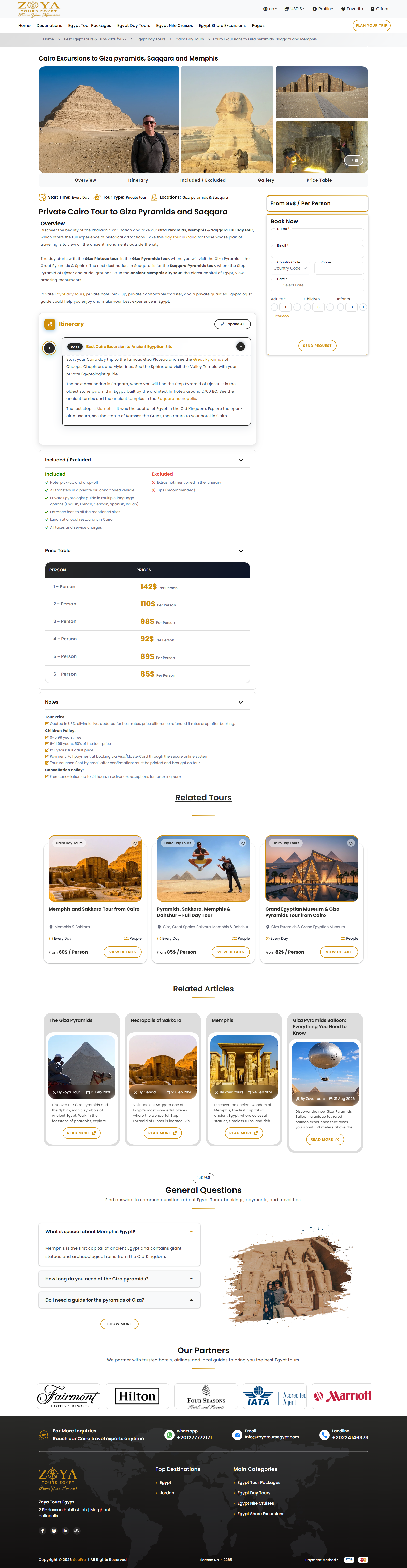 Zoya tours egypt