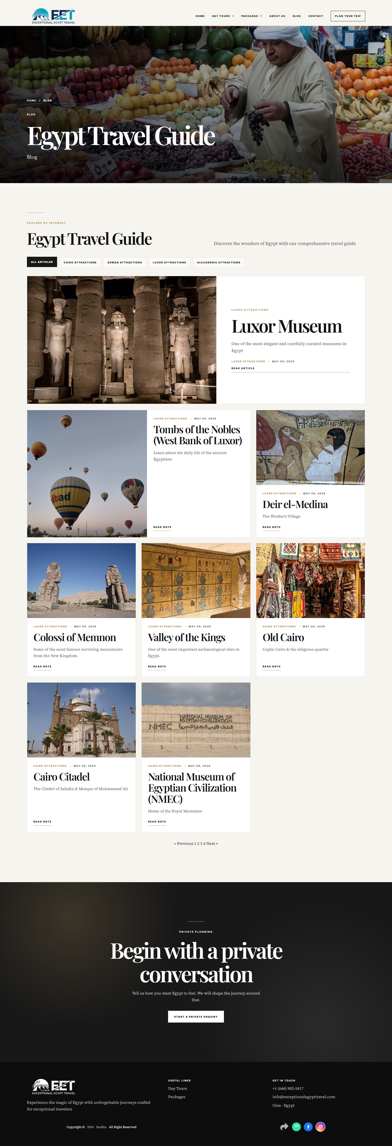 Exceptional Egypt Travel